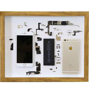 手机拆机画框装裱数码硬盘零件模型拆解收藏展示衍纸立体标本相框