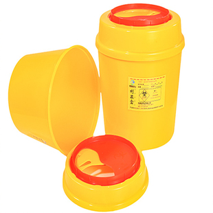 医疗利器盒厂家一次性黄色针头废物锐器盒医院专用垃圾桶方形圆形
