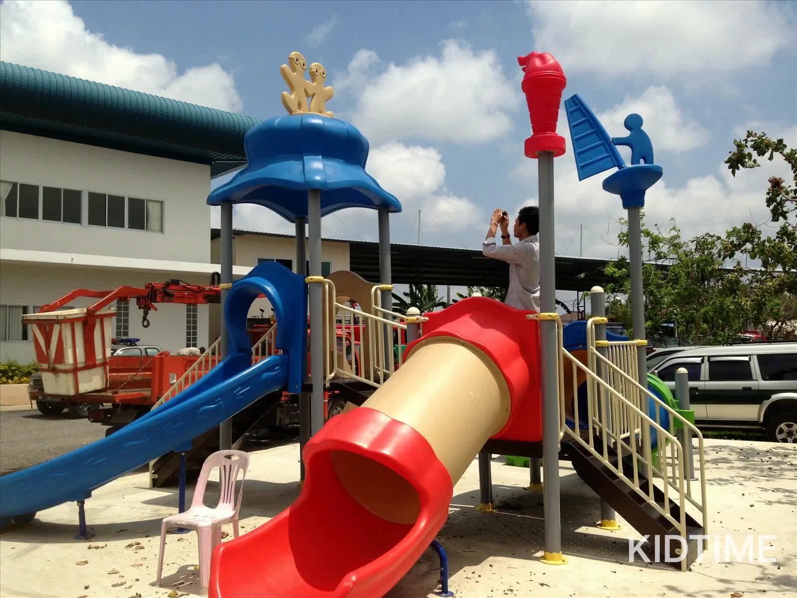 Play Equipment Kids Wood Plastic Composite Outdoor Pirate Ship Wooden