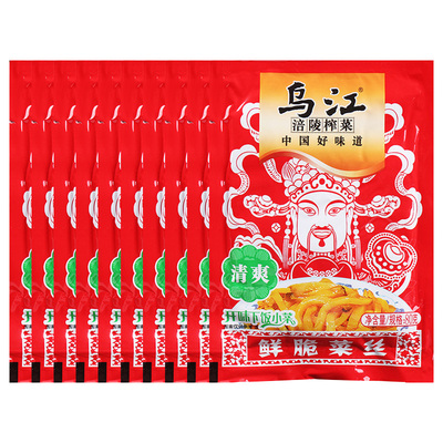 乌江涪陵榨菜80g*10袋脆红油