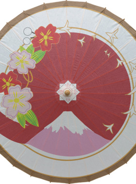 阴阳师莺燕鸣樱防水手动长柄伞