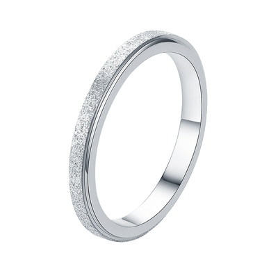 日韩简约食指金色闭口中ins戒指