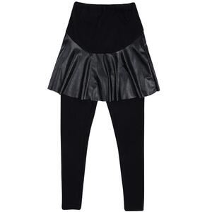 快乐屋孕妇群裤2022冬季新款时尚假两件打底裙裤一体加绒舒适保暖