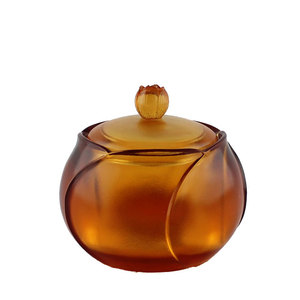 正品琉璃和谐圆满茶叶罐工艺礼品摆件教师节实用会议商务礼物