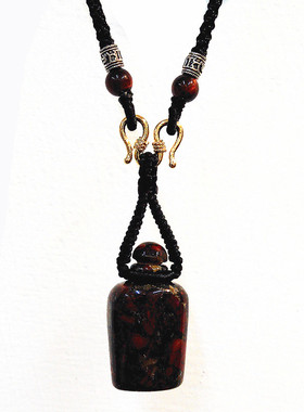 天然吊坠台湾香薰饰品吊坠碧玉