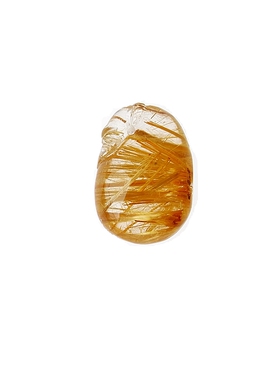 天然水晶金发晶钛晶吊坠