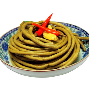 【一瓶剁椒酸豆角】湖南特产农家自制外婆菜下饭下面特辣酸爽开胃