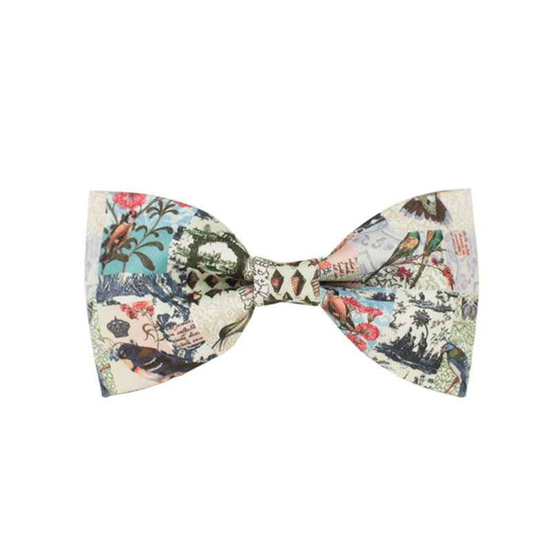 NUUUN原创设计 时尚印花创意领结 宴会派对休闲煲呔 复古纹样