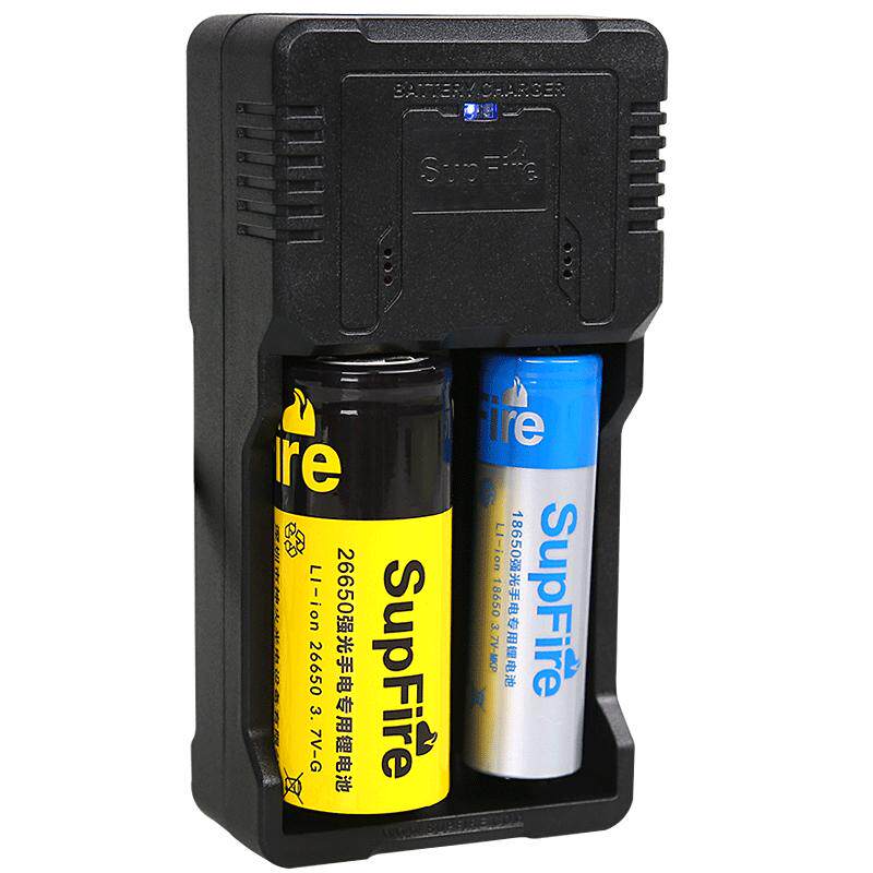 Supfire神火 双槽强光手电筒智能充电器 AC26 兼容多种锂电池