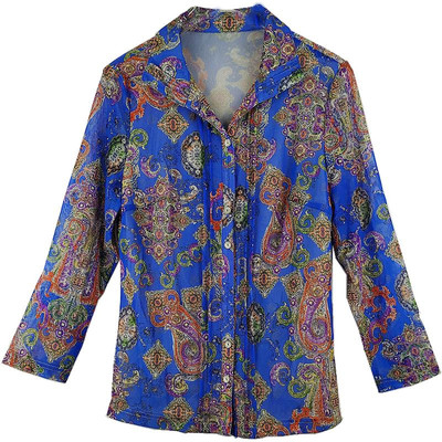 网纱上衣中老年女装春装t恤奶奶