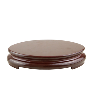 椭圆形木制石头底座奇石玉石陶瓷茶壶花瓶垫子工艺品摆件木雕托架