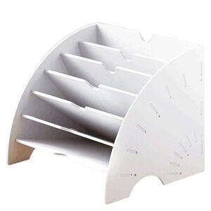 康沃兹旗舰店康沃兹创意文件架资料分类架办公室桌面文件架文件架收纳架多层收纳盒置物架大容量收纳整理架桌面收纳神器