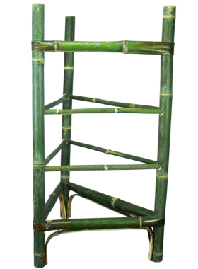 复古手工架子菜架网红簸箕竹家具
