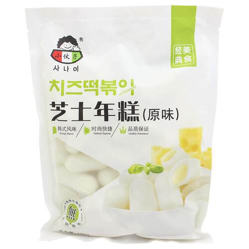小伙子芝士年糕500g*2袋原味紫薯奶酪夹心辣炒年糕条韩式火锅食材