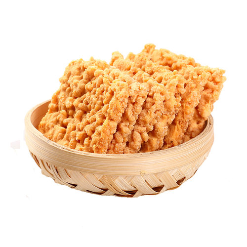 蟹黄蛋黄原味糯米海鲜锅巴传统糕点盒零食小包装膨化食品安徽特产