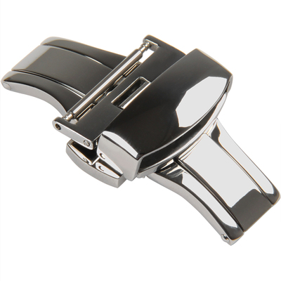 316不锈钢蝴蝶扣手表皮带双按扣