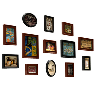 客厅装饰画餐厅美式复古壁画沙发背景墙壁组合挂画创意墙面装饰品