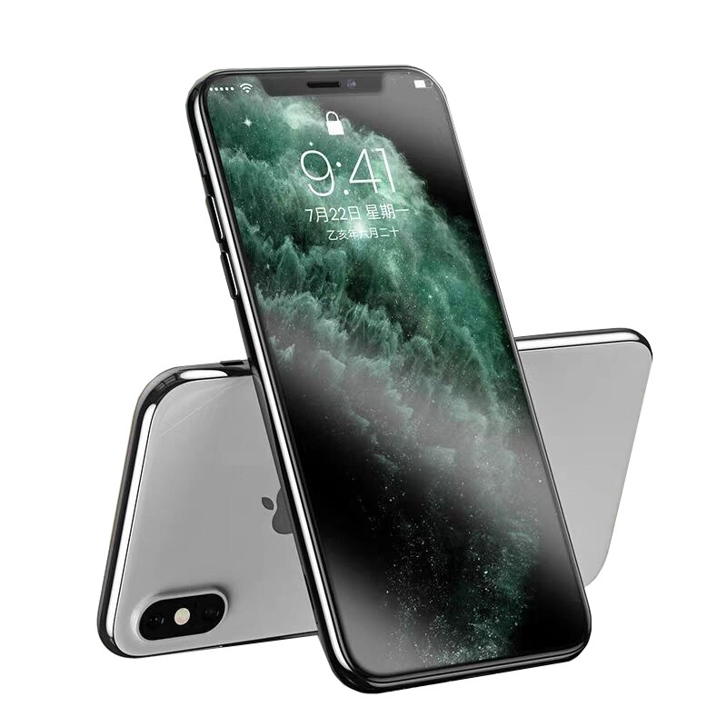 适用苹果8磨砂钢化膜iphoneX全屏覆盖11promax蓝光8xr游戏防指纹7