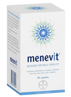 澳洲直邮Menevit 男士爱乐维 男性备孕营养 增强精子活力 90粒