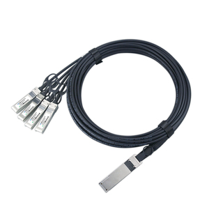 纤亿通 100G DAC 铜缆(1分4)QSFP28 to 4SFP28 高速电缆 交换机直连堆叠线缆 兼容思科H3C华为(默认华为)