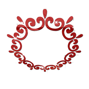 天花板亚克力镜面墙贴水晶圆形灯具装饰品房顶屋顶墙顶立体墙贴画