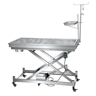 宠物医院店动物美容手术台不锈钢液压升降操作台自动医疗器材诊疗