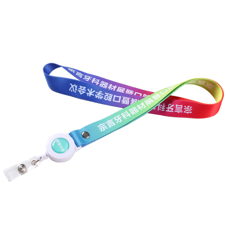 工作证卡套带挂绳可伸缩扣LOG卡套/证件套
