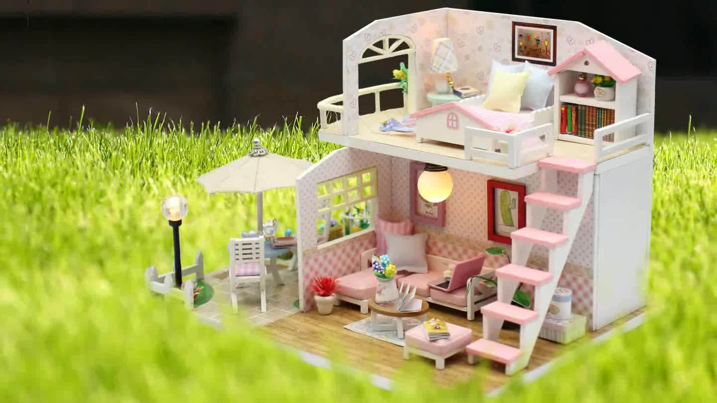 New Design Dollhouse Cardboard Educational Diy House Toy Buy
