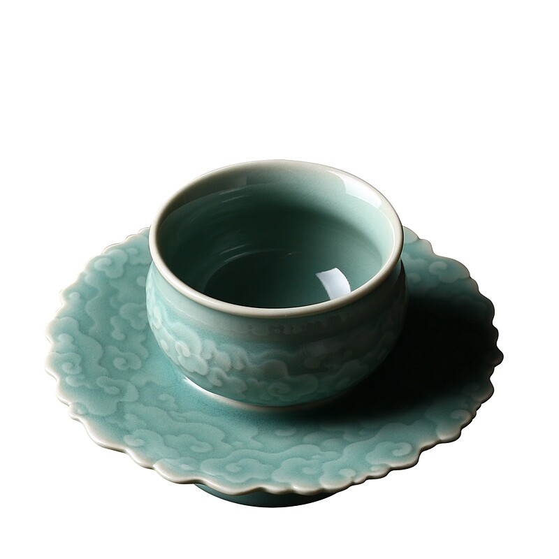 大师纯手工茶具陶瓷高档主人杯