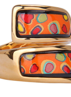 陶瓷设计师款ins复古夸张戒指