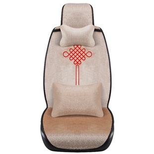 汽车坐垫冬季植绒短毛绒座垫冬天保暖免绑车用毛垫女车垫半包座套