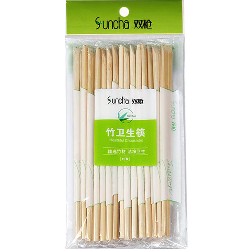 双枪餐具饭店卫生独立包装竹筷
