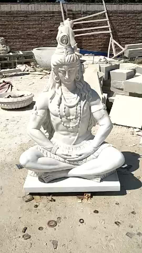 Garden Outdoor Religious Decoration Indian God Buddha Sculpture White