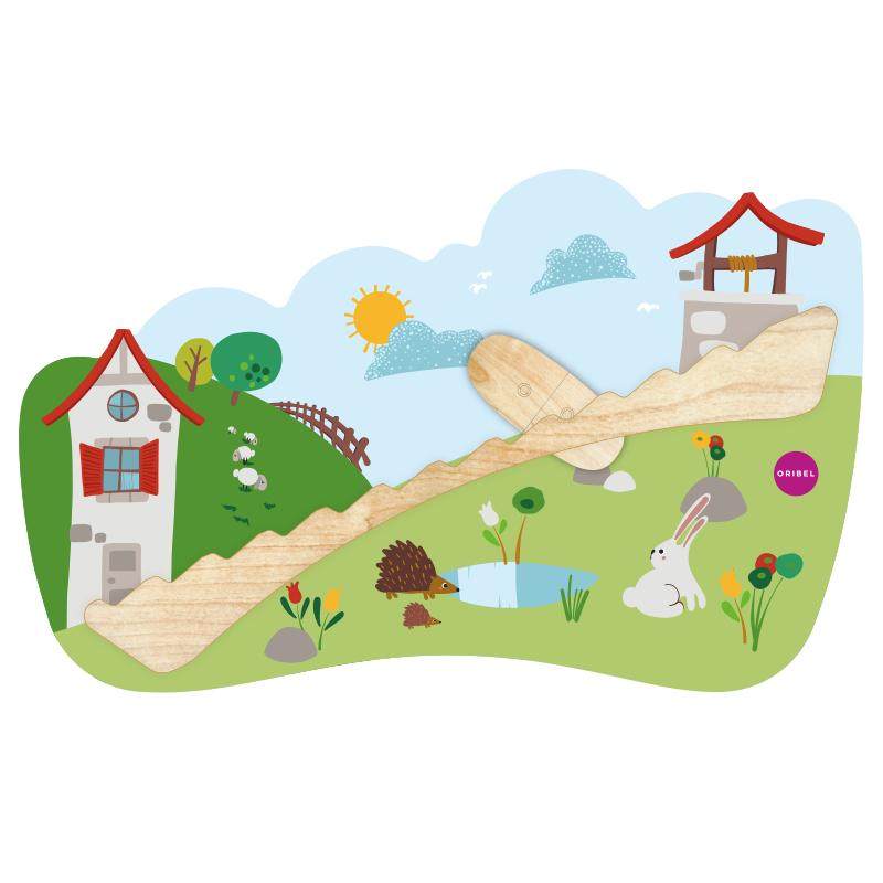 Oribel杰克与吉尔重力滑行玩具儿童早教认知益智墙贴挂壁玩具3岁 淘宝店铺吧