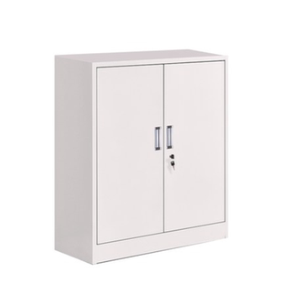 广州分双节下节铁皮对开双层文件柜带锁包邮储物柜单节钢制小矮柜