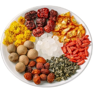 陇萃堂三炮台茶兰州特产三泡台八宝盖碗茶宁夏银川枸杞菊花茶小袋