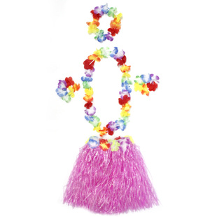 儿童夏威夷草裙舞裙子幼儿园环保表演区材料道具海草舞蹈服装成人