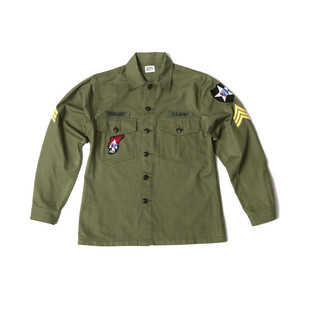 Beachhunter OG107约翰列侬军事春季男衬衫工装外套徽章复古风