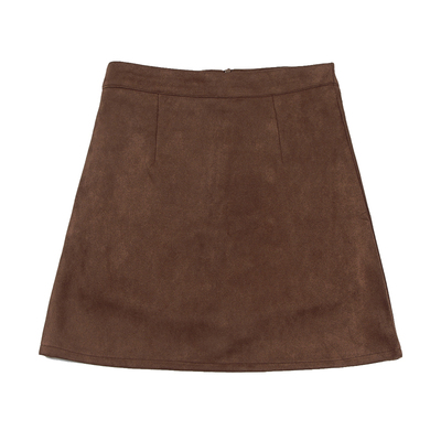 鹿皮绒新款春秋ins超火半身裙