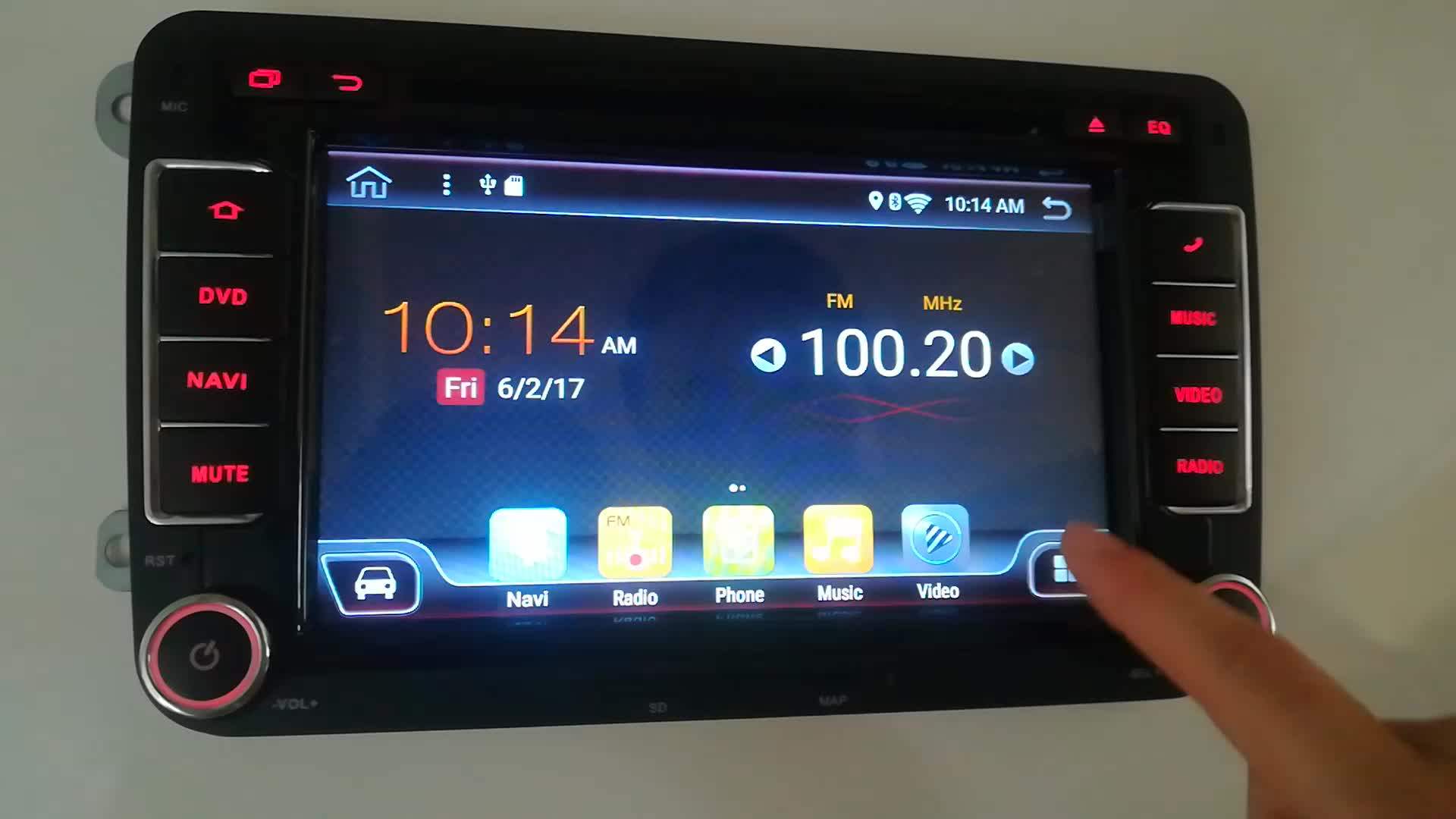 Double Din 7inch Capacitive Screen Wifi 3g Gps Bt Am Fm For Vw Golf 5 Car Radio Gps Buy For Vw