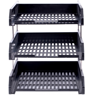 得力文件架资料架多层文件夹收纳盒桌上文件框办公桌面收纳档案文件架子置物架收纳架子书立书架桌上办公用品