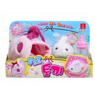 韩国进口宠物屋养成屋喂养毛绒兔子小鸡松鼠女孩过家家玩具 现货
