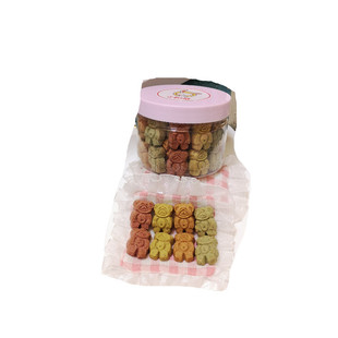 包邮磨牙饼干小熊造型躺手仓鼠花枝鼠兔子通心粉零食1罐美味好吃