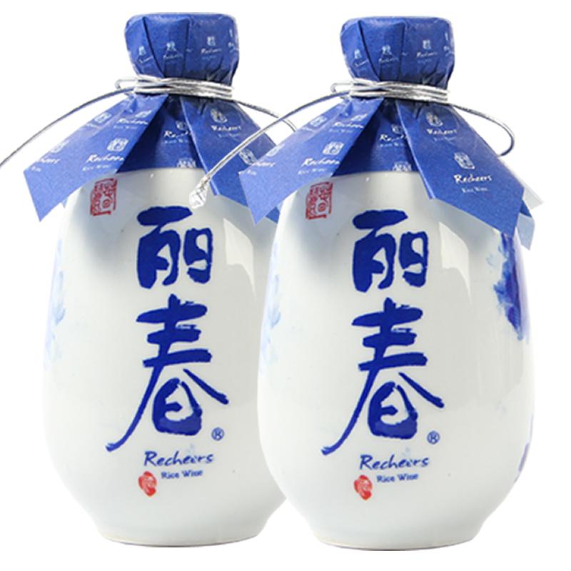 塔牌绍兴产黄酒干型丽春375mL*2瓶装手工冬酿花雕酒正宗绍兴老酒