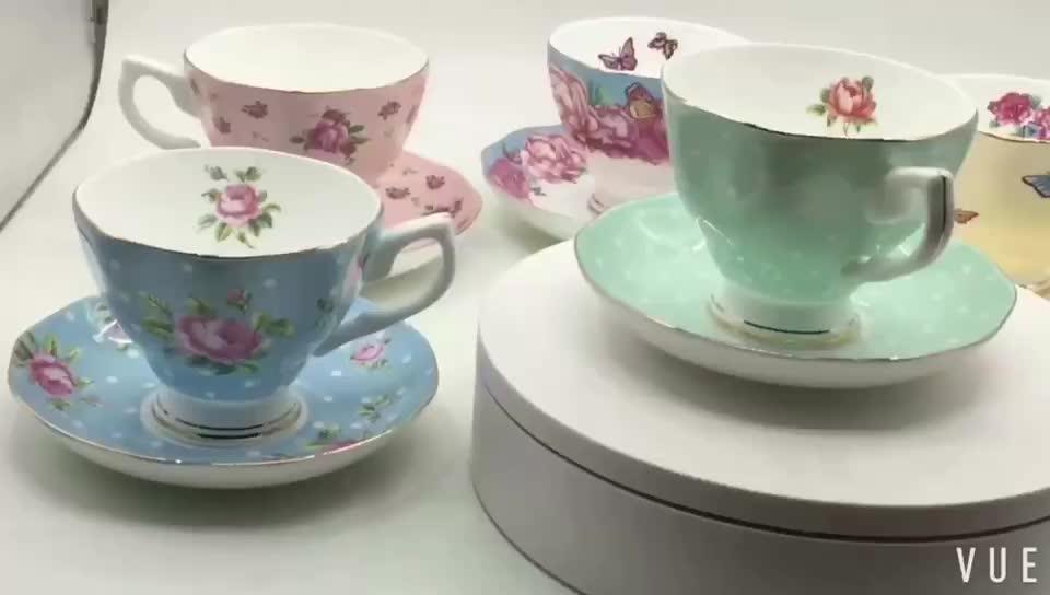 High Quality Cheap Fine Royal Porcelain Coffee Set,Bone China English