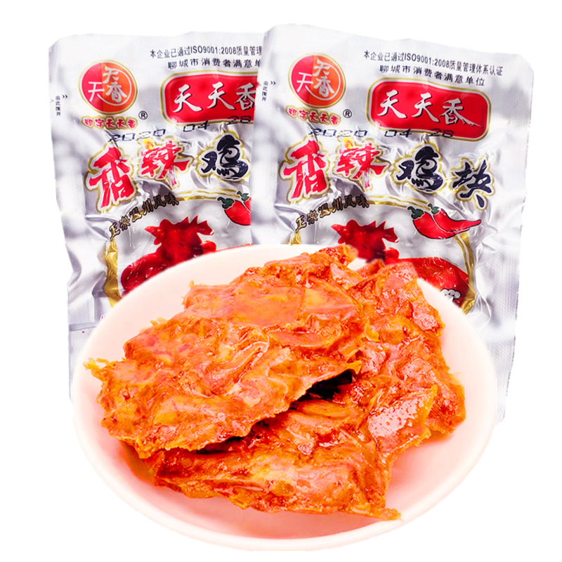 天天香30g袋装卤味小吃香辣鸡块