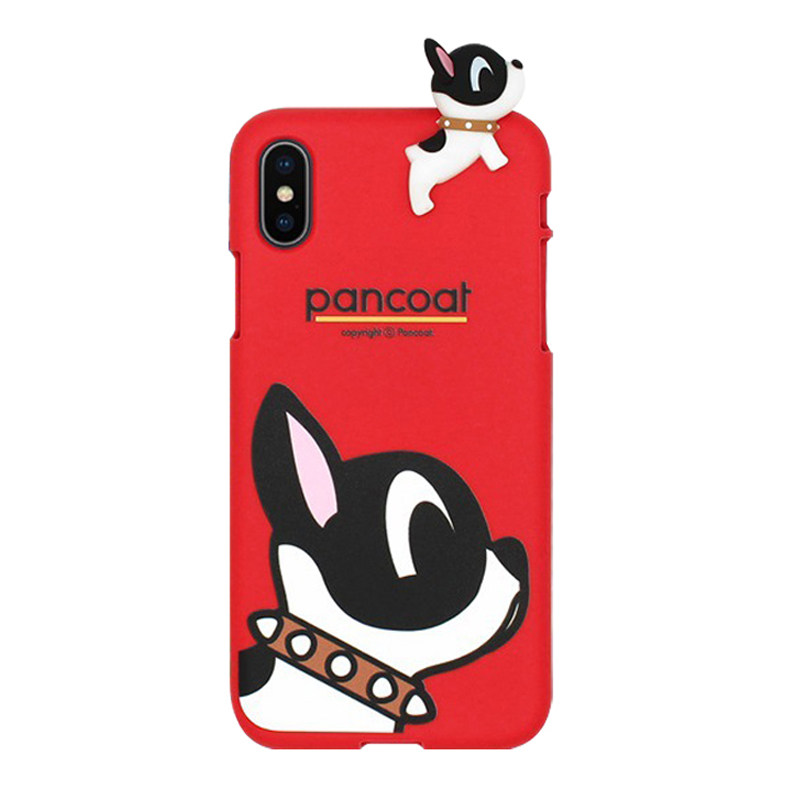 PANCOAT苹果红色硅胶防摔手机壳
