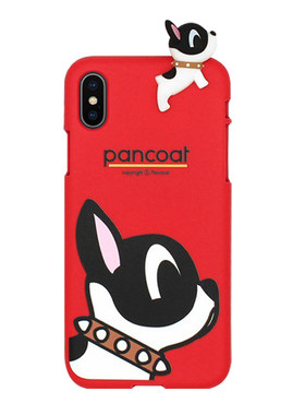 PANCOAT苹果红色硅胶防摔手机壳