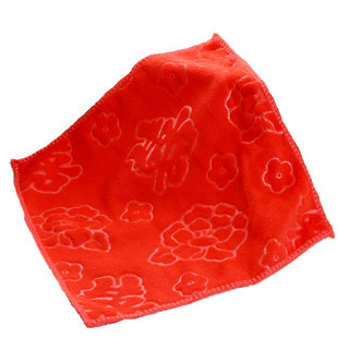 红色毛巾方巾喜帕结婚毛巾绣字喜帕伴手礼手绢红色小方巾结婚回礼