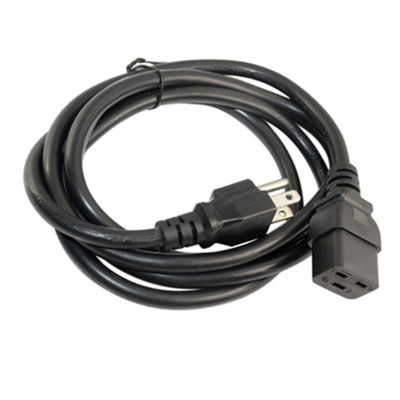 纯铜美标美规服务器IEC320-C19电源线3X2.08平方1米线 PDU美标线